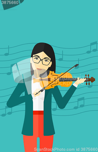 Image of Woman playing violin.