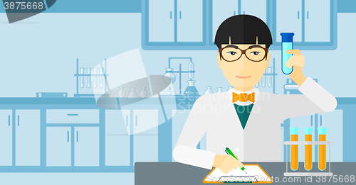 Image of Laboratory assistant working.