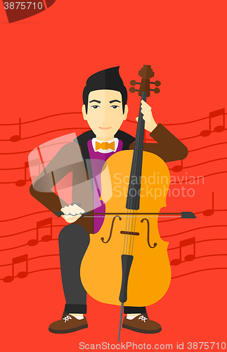 Image of Man playing cello.