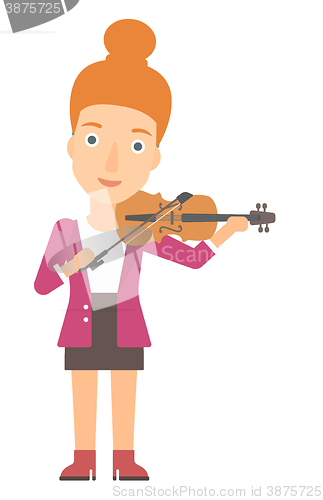 Image of Woman playing violin.