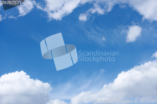 Image of Blue sky and white clouds