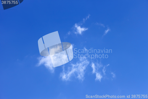Image of Lonely group of white clouds