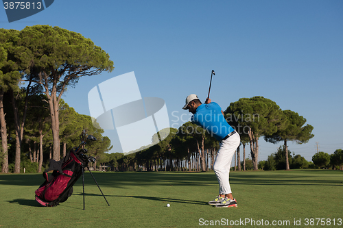 Image of golf player hitting shot