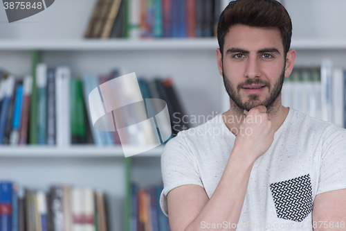 Image of student study  in school library