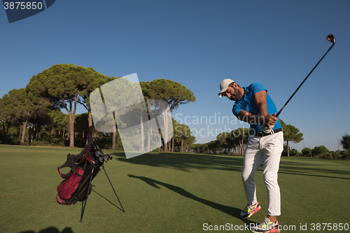 Image of golf player hitting shot