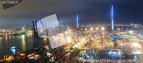 Image of Container port in Hong Kong 