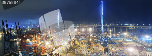 Image of Container port in Hong Kong 
