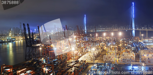 Image of Container port in Hong Kong 