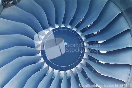 Image of Detail of jet engine