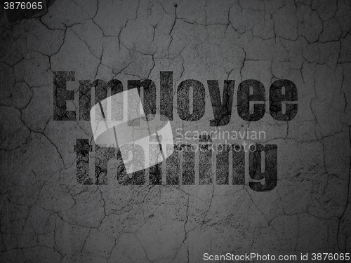 Image of Learning concept: Employee Training on grunge wall background
