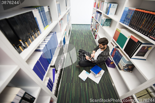 Image of student study  in school library