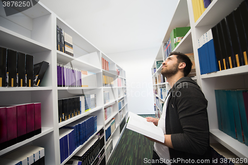 Image of student study  in school library