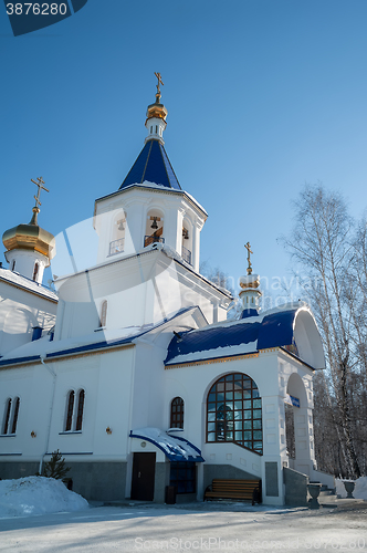 Image of Temple in honor of God Mother icon. Tyumen