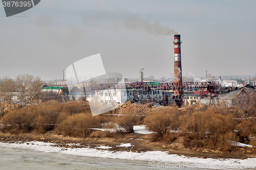 Image of Plywood combine. Tyumen. Russia