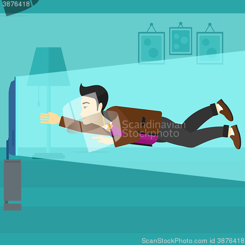 Image of Man with TV head.