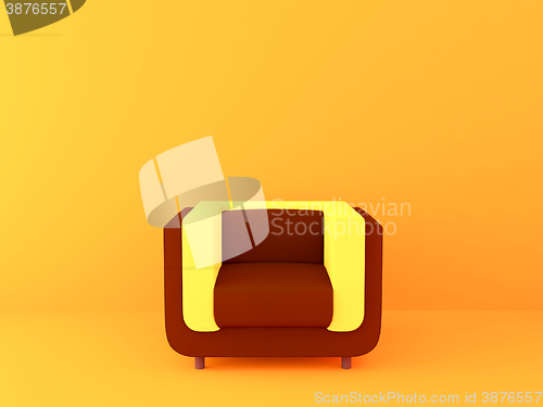 Image of bright red chair 