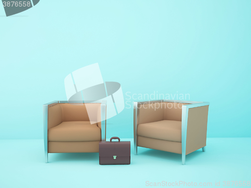 Image of two brown chairs