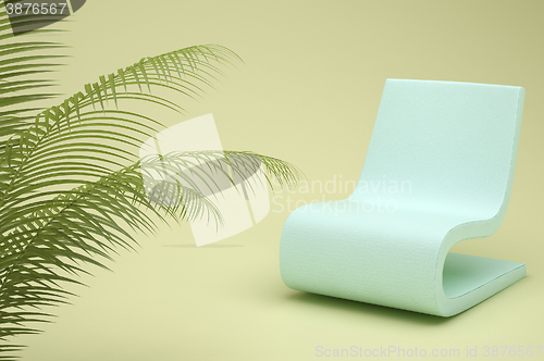 Image of turquoise armchair