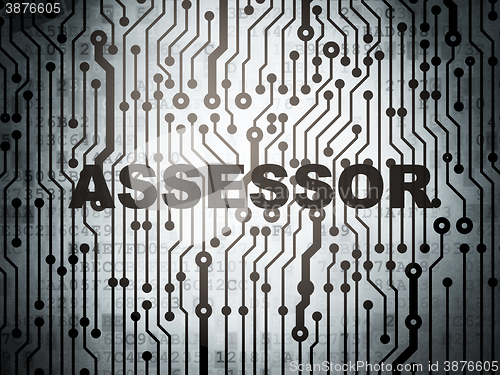 Image of Insurance concept: circuit board with Assessor