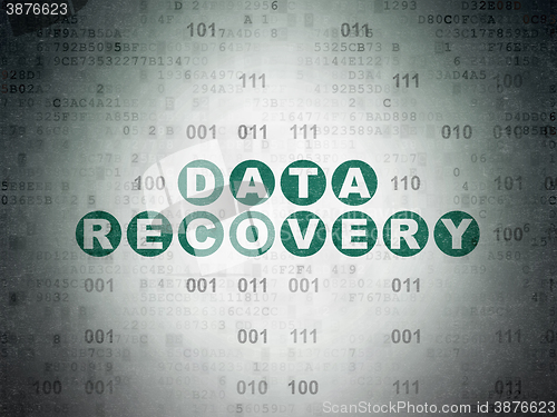 Image of Data concept: Data Recovery on Digital Paper background