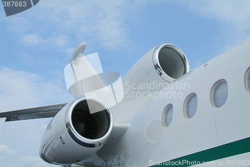 Image of Rear of business jet