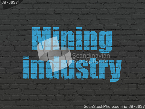 Image of Manufacuring concept: Mining Industry on wall background