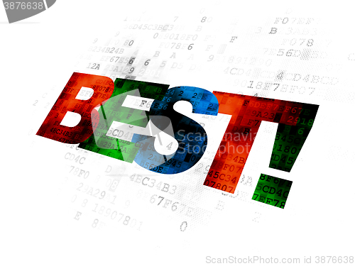 Image of Business concept: Best! on Digital background