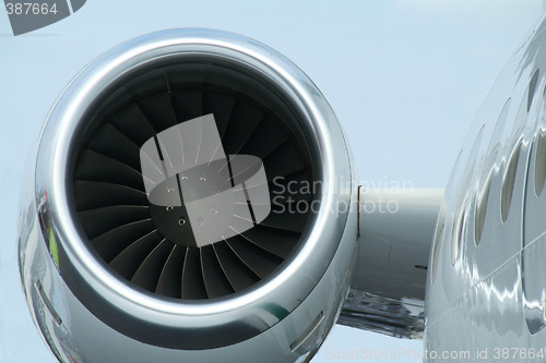 Image of Engine of business jet