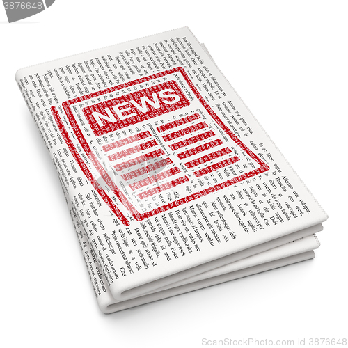 Image of News concept: Newspaper on Newspaper background