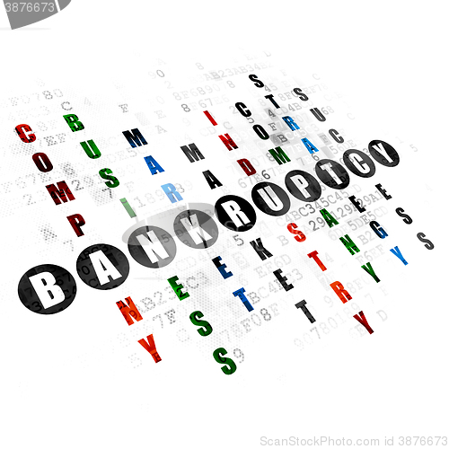 Image of Business concept: Bankruptcy in Crossword Puzzle
