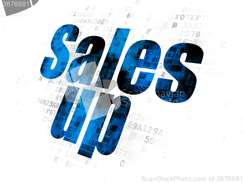 Image of Marketing concept: Sales Up on Digital background