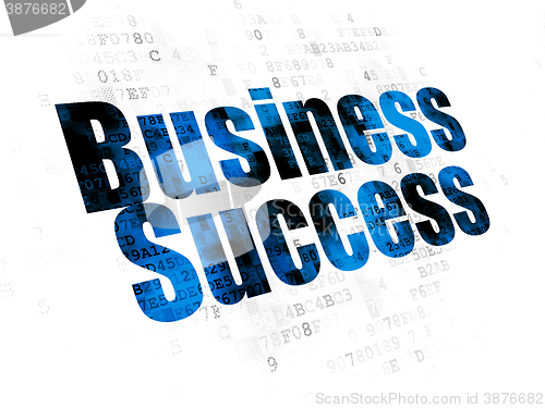 Image of Finance concept: Business Success on Digital background