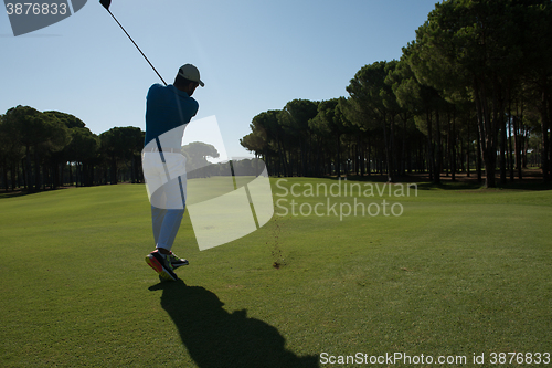 Image of golf player hitting shot