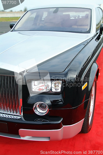 Image of Black and grey luxury car