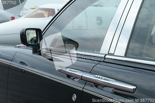 Image of Detail of luxury car