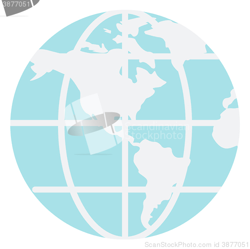 Image of World map and globe