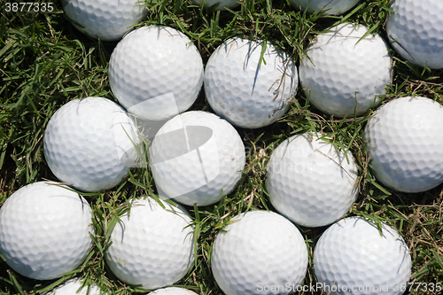 Image of golf balls background