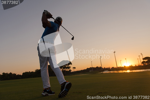 Image of golfer hitting long shot