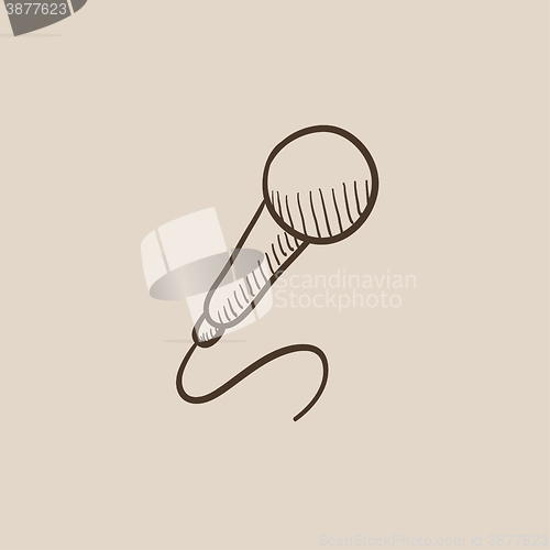 Image of Microphone sketch icon.