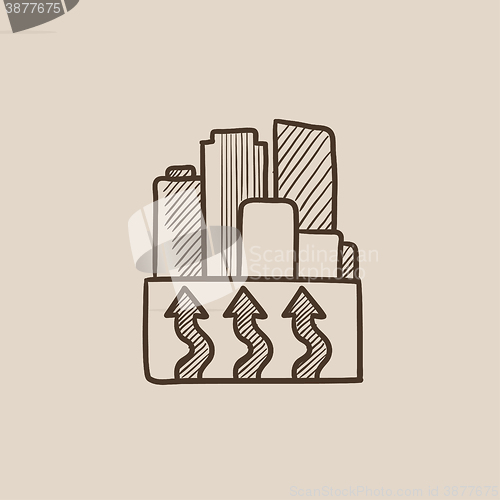 Image of Factory sketch icon.