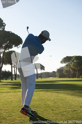 Image of golf player hitting shot