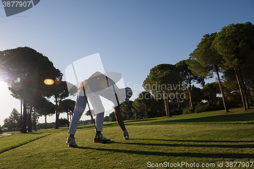 Image of golf player hitting shot