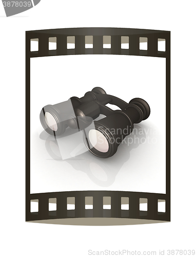 Image of binoculars. The film strip