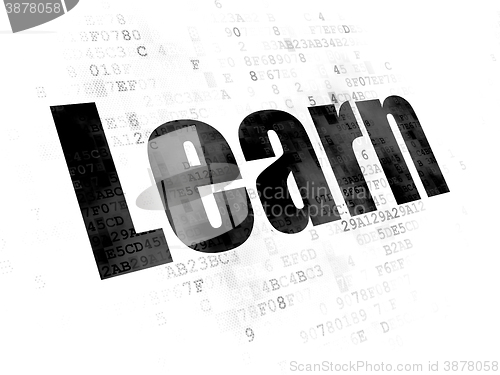 Image of Learning concept: Learn on Digital background