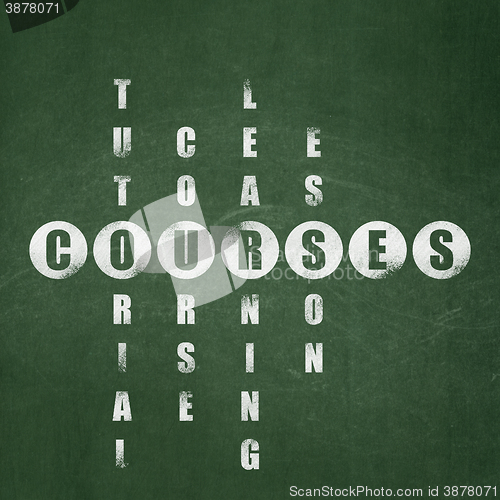 Image of Learning concept: Courses in Crossword Puzzle