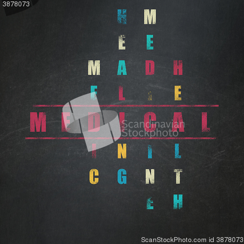Image of Medicine concept: Medical in Crossword Puzzle