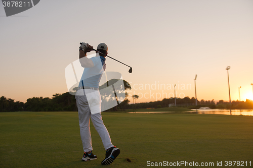 Image of golfer hitting long shot