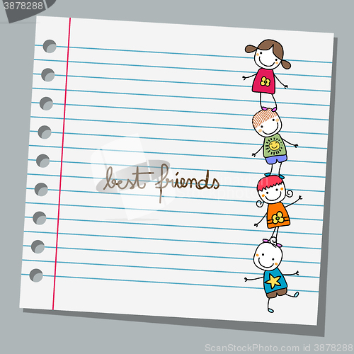 Image of notebook paper kids