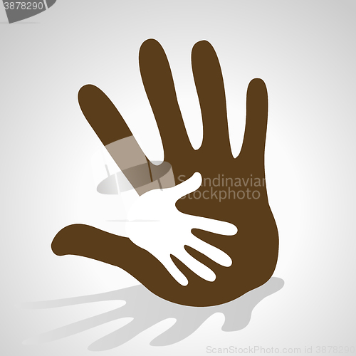 Image of hand helping illustration