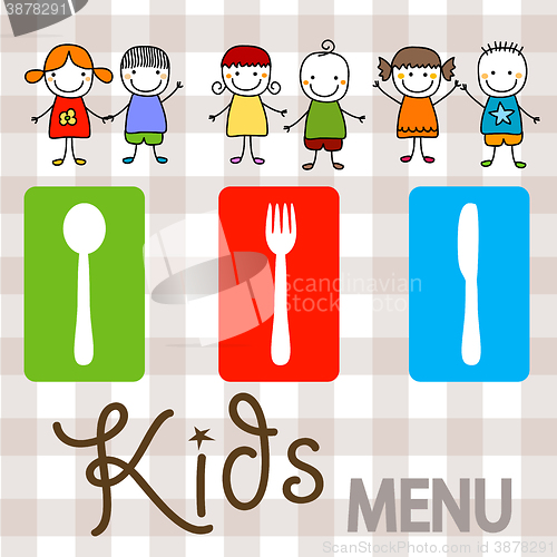 Image of kids menu background